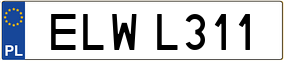 Truck License Plate